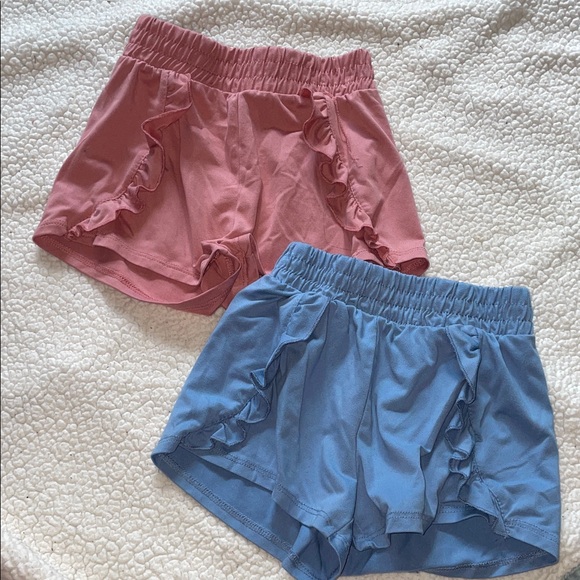 btween Other - btween Kids Ruffle Shorts in Pink and Blue